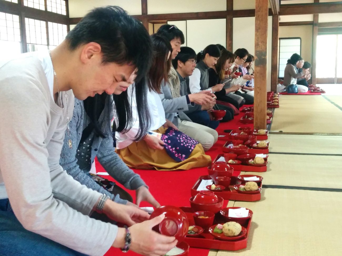 渉成園 粥膳 いただきます