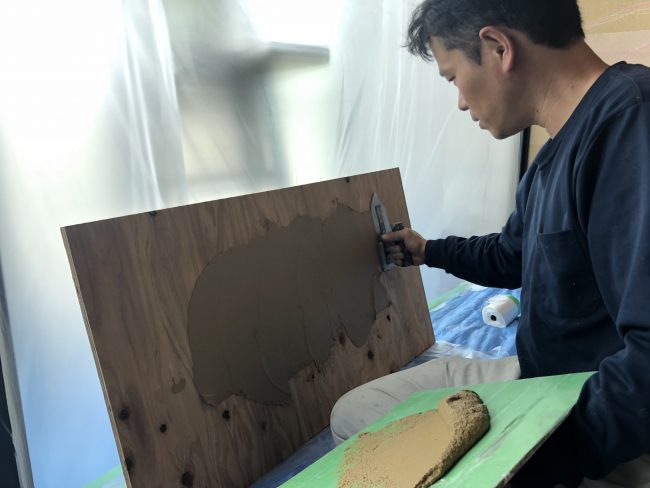 奈良aeru room 左官職人